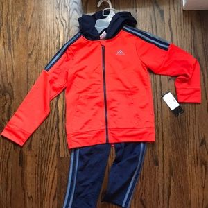 NWT sz 6 hooded adidas jumpsuit